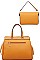 2IN1 STYLISH SATCHEL WITH CROSSBODY SET