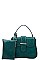 2 IN 1 CROC PATTERN CROSSBODY BAG WITH COIN PURSE