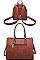 2 IN 1 CLOVER ENGRAVED TOTE AND BACKPACK
