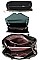 3IN1 HOT TRENDY CHECK SATCHEL BAG CLUTCH AND WALLET SET