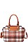 2 IN 1 CHECK SATCHEL SET WITH LONG STRAP