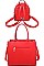 2 IN 1 CHECK FRONT TOTE AND BACKPACK SET