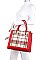 2 IN 1 CHECK FRONT TOTE AND BACKPACK SET