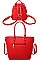 2 IN 1 CHECK TOTE AND MINI BACKPACK SET