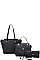3 IN 1 TOTE CROSSBODY AND CLUTCH SET