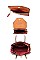 3 IN 1 KEYLOCK DESIGN PLAIN SATCHEL SET