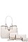 4IN1 DESIGNER MODERN SATCHEL CROSS BODY CLUTCH AND PURSE SET