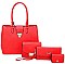 4IN1 DESIGNER MODERN SATCHEL CROSS BODY CLUTCH AND PURSE SET