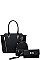 3IN1 MODERN SATCHEL BACKPACK AND CLUTCH SET