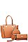 3IN1 MODERN SATCHEL BACKPACK AND CLUTCH SET