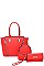 3IN1 MODERN SATCHEL BACKPACK AND CLUTCH SET