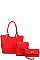3 IN 1 MODERN SATCHEL BACKPACK AND CLUTCH SET