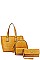 3IN1 STYLISH FASHION SHOPPER BACKPACK AND CLUTCH SET