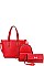 3IN1 STYLISH FASHION SHOPPER BACKPACK AND CLUTCH SET