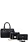 3IN1 FASHION BOSTON BAG CROSSBODY AND CLUTCH SET