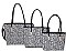 3 IN 1 ANIMAL PRINT SHOPPER BAG SET