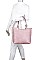 3IN1 SMOOTH STYLISH TOTE BAG WITH MINI BACKPACK AND CLUTCH SET