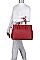 3IN1 FASHION PLAIN SMOOTH STYLE TOTE BAG WITH CROSSBODY AND CLUTCH SET