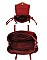 3IN1 FASHION PLAIN SMOOTH STYLE TOTE BAG WITH CROSSBODY AND CLUTCH SET