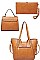 3 IN 1 STYLISH SATCHEL CROSSBODY SET