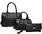 3IN1 FASHION PLAIN CLASSIC MINI DUFFEL BAG WITH MATCHING BAG AND CLUTCH SET