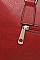 3IN1 FASHION PLAIN CLASSIC MINI DUFFEL BAG WITH MATCHING BAG AND CLUTCH SET