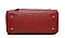 3IN1 FASHION PLAIN CLASSIC MINI DUFFEL BAG WITH MATCHING BAG AND CLUTCH SET