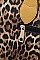 3 IN 1 TEXTURED LEOPARD PRINT TOTE BAG SET