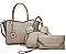 3 IN 1 FLORAL TOTE BAG WITH EARS MINI BAG AND CLUTCH SET