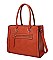 3 IN 1 SMOOTH LEATHER ZIPPER TOTE BAG BACKPACK AND CLUTCH SET