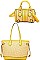 3 IN 1 TRENDY WOVEN TOTE BOSTON BAG SET