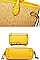 3 IN 1 TRENDY WOVEN TOTE BOSTON BAG SET