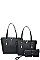 V ACCENTED TOTE AND CLUTCH SET