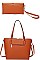 V ACCENTED TOTE AND CLUTCH SET