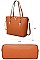 V ACCENTED TOTE AND CLUTCH SET