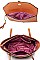 V ACCENTED TOTE AND CLUTCH SET