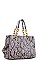 PYTHON PATTERN TOTE BAG WITH LONG STRAP