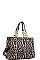 LEOPARD PATTERN TOTE WITH LONG STRAP