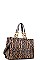 LEOPARD PATTERN TOTE WITH LONG STRAP