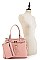 3 IN 1 TRENDY TASSEL PIECE TOTE BAG AND CLUTCH SET
