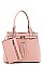 3 IN 1 TRENDY TASSEL PIECE TOTE BAG AND CLUTCH SET