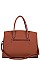 LEOPARD TWO TONE SATCHEL WITH MATCHING WALLET