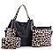 3 IN 1 LEOPARD DESIGN HOBO BAG SET