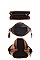 3IN1 MODERN TWO TONE DESIGN HOBO BAG WITH MINI BAG AND WALLET SET