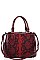 SNAKE SATCHEL FRONT TASSEL WITH LONG STRAP