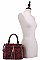 SNAKE SATCHEL FRONT TASSEL WITH LONG STRAP