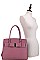 2 IN 1 RIBBON ACCENT SATCHEL WITH WALLET