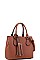 CUTE TASSEL ACCENT SATCHEL WITH LONG STRAP