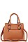 CUTE TASSEL ACCENT SATCHEL WITH LONG STRAP