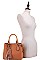 CUTE TASSEL ACCENT SATCHEL WITH LONG STRAP